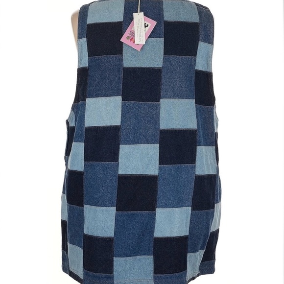 NWT Lucy & Yak Layla Denim Dress Paige Patchwork Size UK26 US22 - Picture 7 of 14